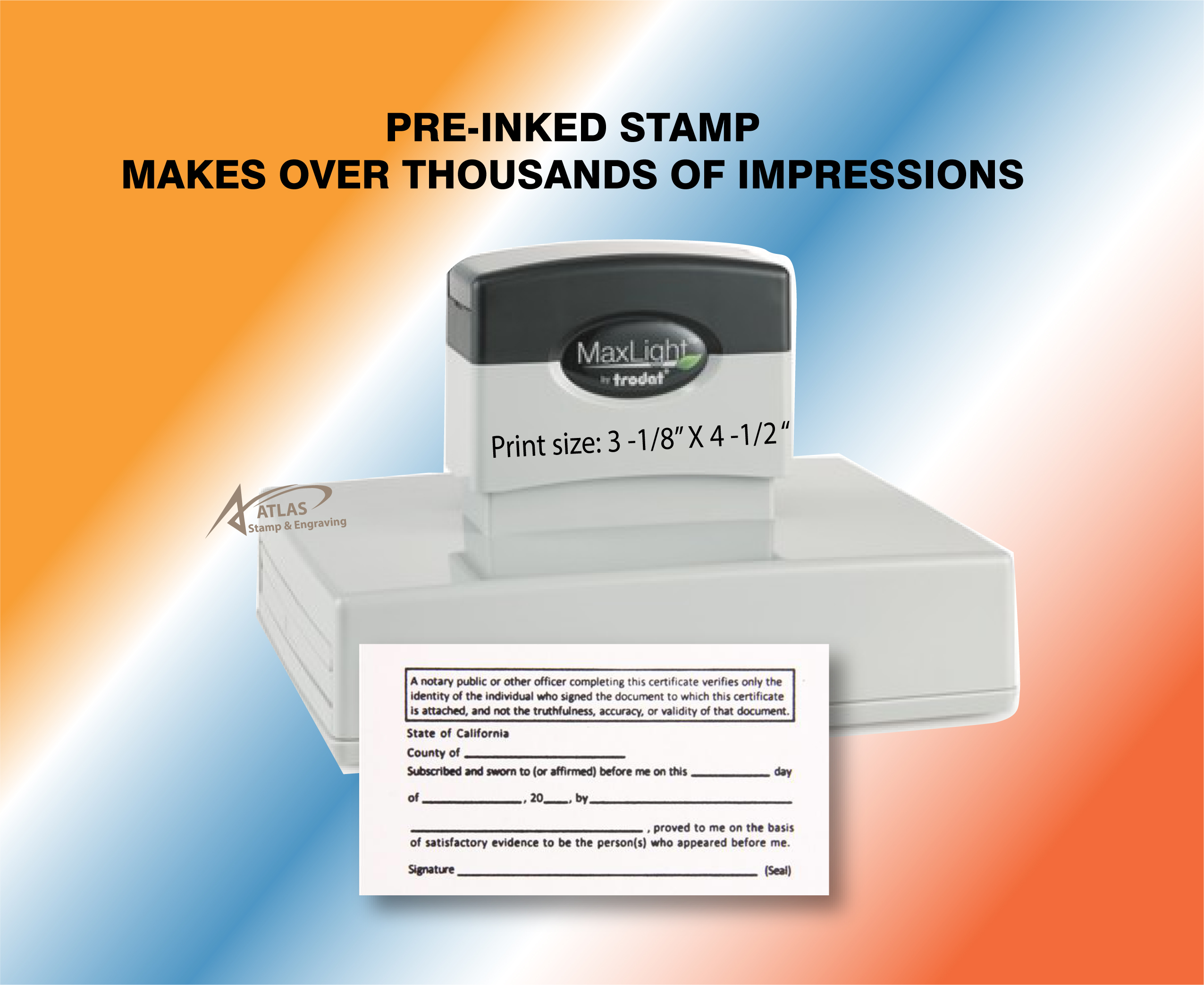 Calfornia Jurat Stamp